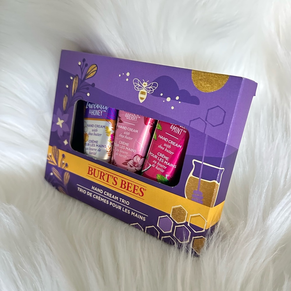 Burt's Bees Hand Cream Trio Lavender & Honey, Wild Rose & Berry, Watermelon Mint - Picture 3 of 10
